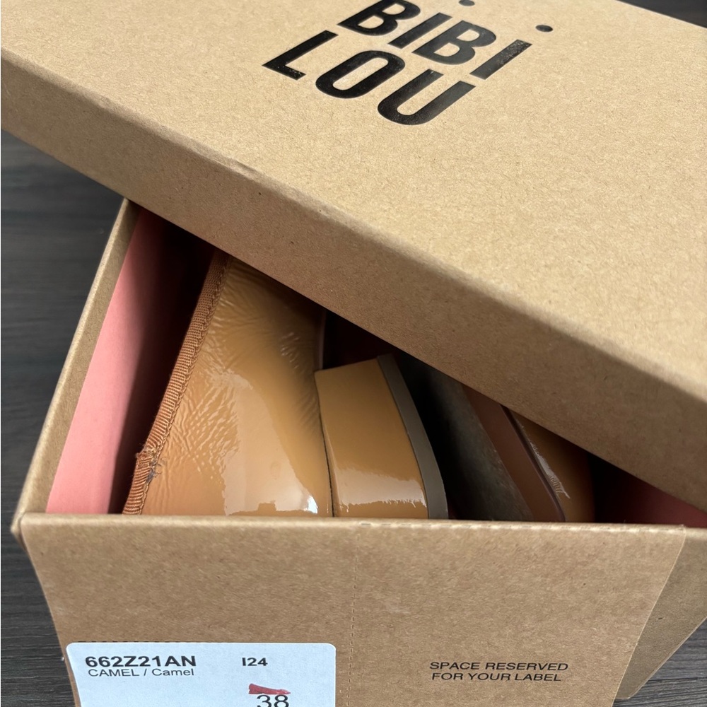 Tan Flats with Bow Detail and Comfort Insole - Picture 4 of 6